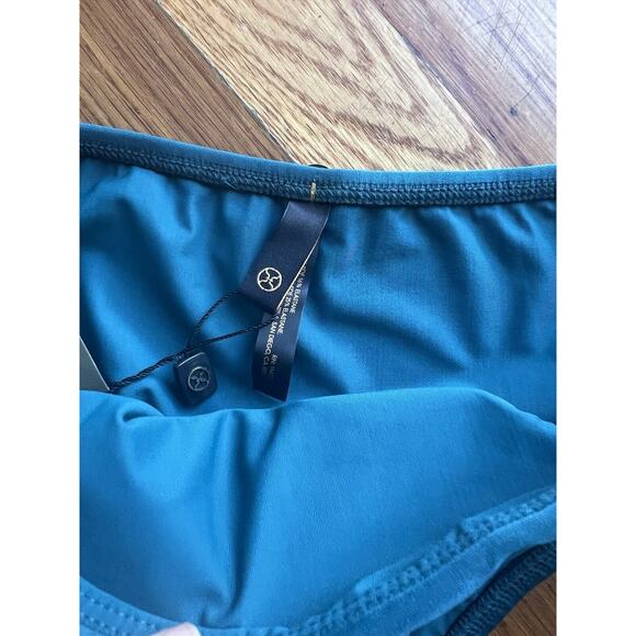 VIX paula hermanny Bikini Bottom Sz Small Teal NWT Basic Full Back - Picture 4 of 8